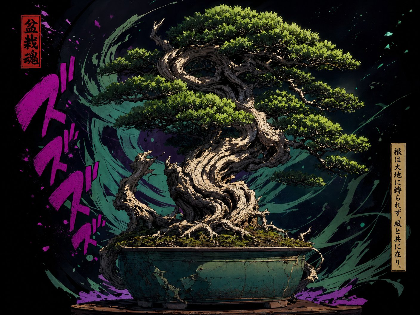 海角网古树盆景植物视频